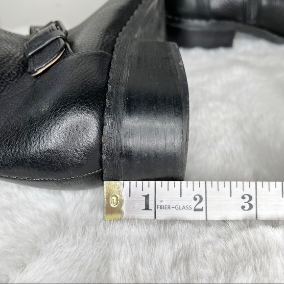 Gentle Souls by Kenneth Cole 3 Buckle Mid-Calf Black Leather Boots in Size 8.5 - Picture 10 of 10